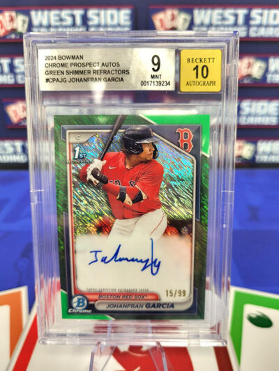 2024 Bowman Chrome Autos Green Shimmer Refractor JOHANFRAN GARCIA Autograph 15_99